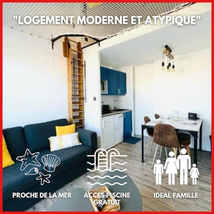 "Le Filet Du Lac" Appartement Atypique, 5 Personnes, Duplex, Vue Lac, Acces Parc Aquatique Gratuit Talmont-Saint-Hilaire المظهر الخارجي الصورة